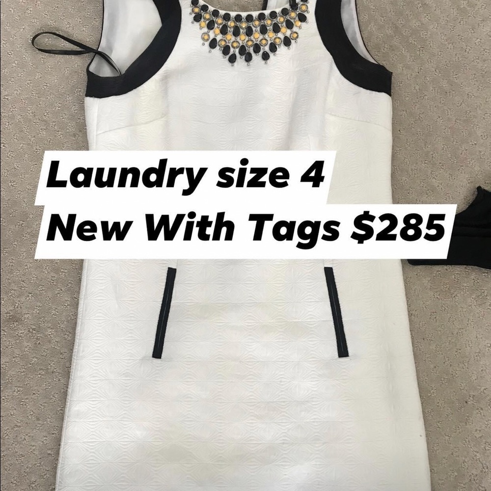 Laundry Black and white dress